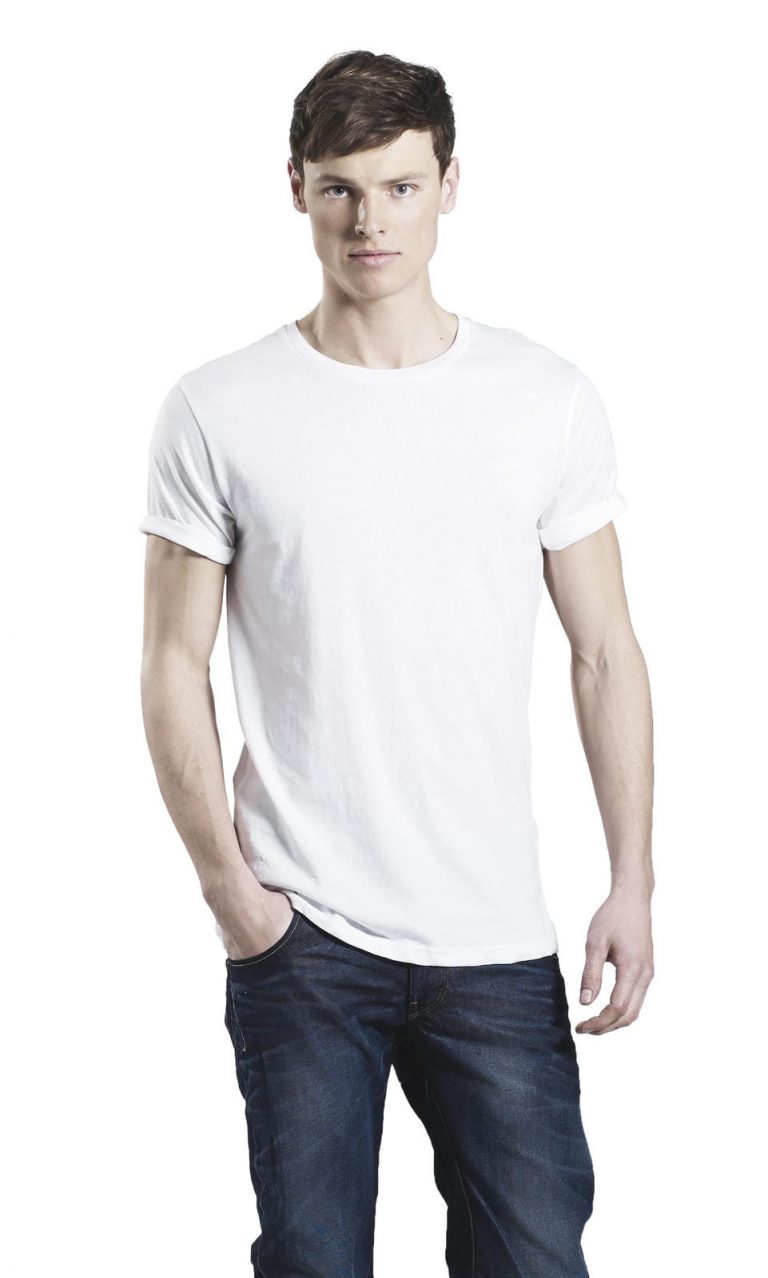 Organic Men's Rolled Sleeve T-Shirt - YogaWellbeing.co.uk